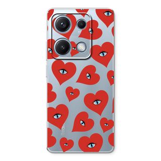 Ojos de corazón rojo