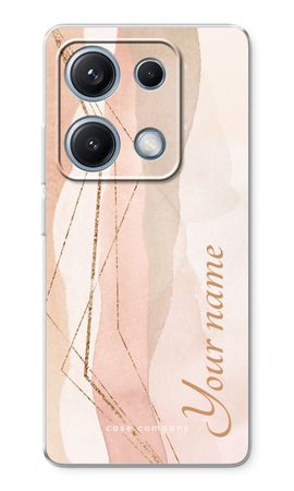 Gold Lines Namecase - Blush