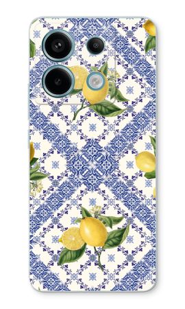 Blue tiles and lemons