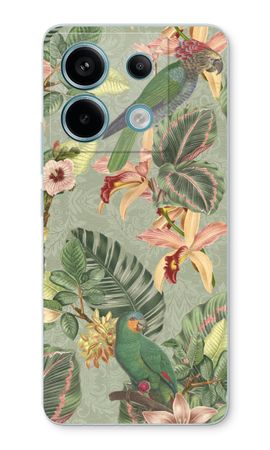 Tropical jungle parrot