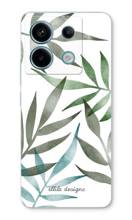 Tropical watercolor leaves