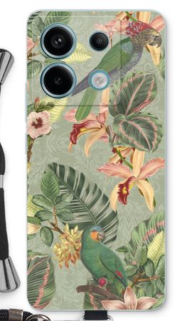 Tropical jungle parrot