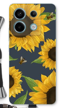 Sunflower and bees
