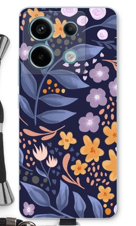 Flowers with blue leaves