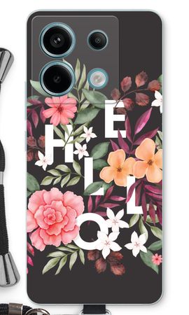 Hello in flowers