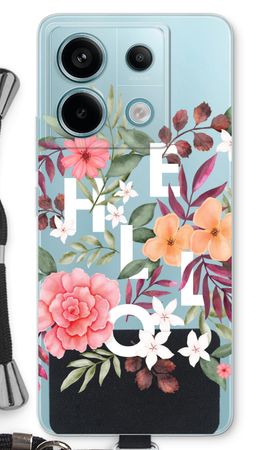 Hello in flowers