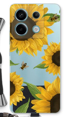 Sunflower and bees
