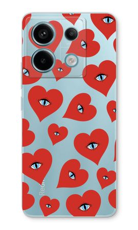 Red heart eyes