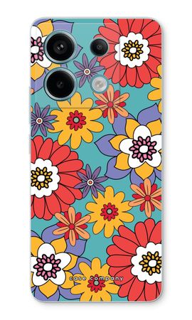 Retro Flowers - Blue