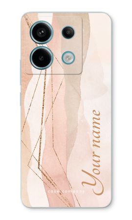 Gold Lines Namecase - Blush
