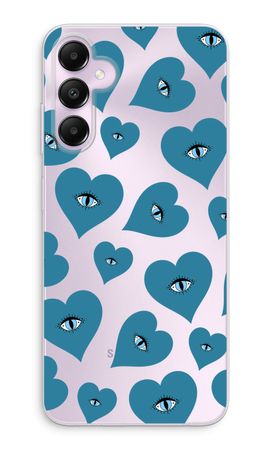 Blue heart eyes