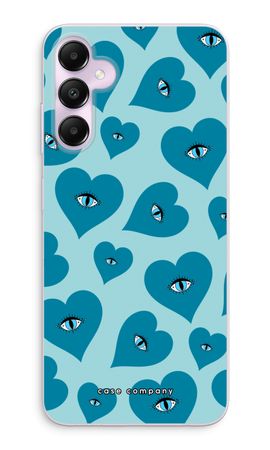 Blue heart eyes
