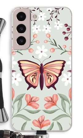 Schmetterling in einer blumigen Welt