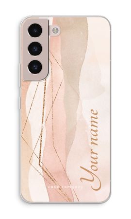 Gold Lines Namecase - Blush
