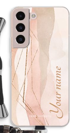 Gold Lines Namecase - Blush