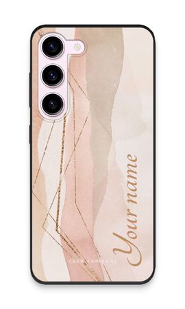 Gold Lines Namecase - Blush