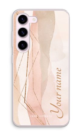 Gold Lines Namecase - Blush