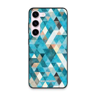 Gekleurde driehoekjes blauw