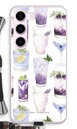 Violet cocktails