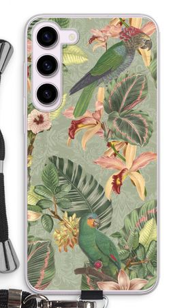 Tropical jungle parrot