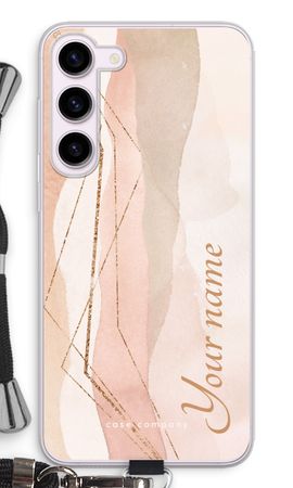 Gold Lines Namecase - Blush