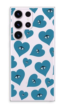 Blue heart eyes