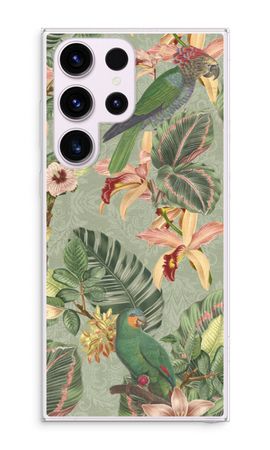 Tropical jungle parrot