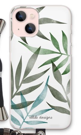 Tropical watercolor leaves