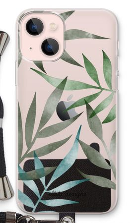 Tropical watercolor leaves