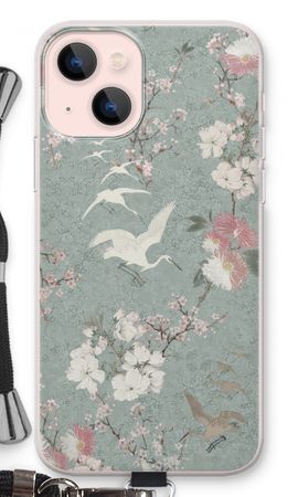 Japanese crane birds blossom