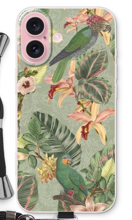 Tropical jungle parrot