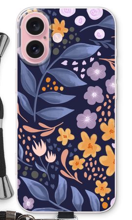 Flowers with blue leaves