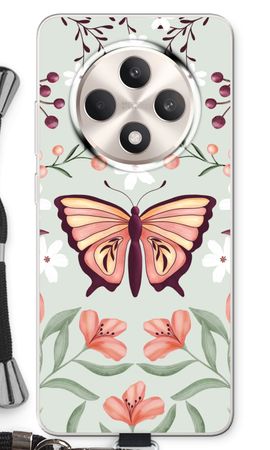 Vlinder in een bloemenwereld