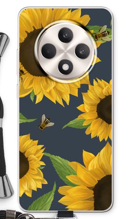 Sunflower and bees