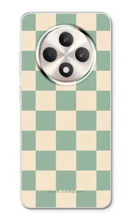 Checkered Mint, Oppo Reno12 F soft hoesje