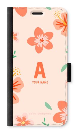 Tropical Pink Flowers Monogram