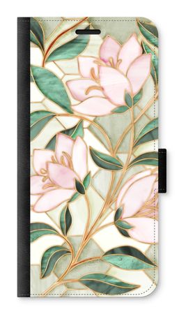 Orange stained glass flower