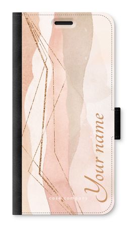 Gold Lines Namecase - Blush