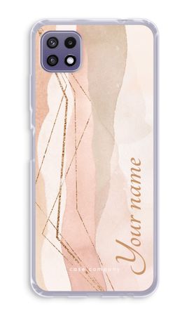 Gold Lines Namecase - Blush