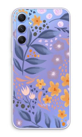 Flowers with blue leaves