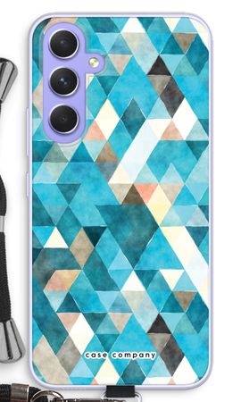 Coloured triangles blue