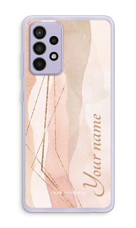Gold Lines Namecase - Blush