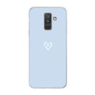 Coque Samsung Galaxy A6 2018 Coeur Bleu