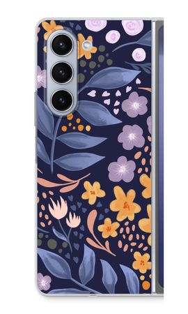 Flowers with blue leaves