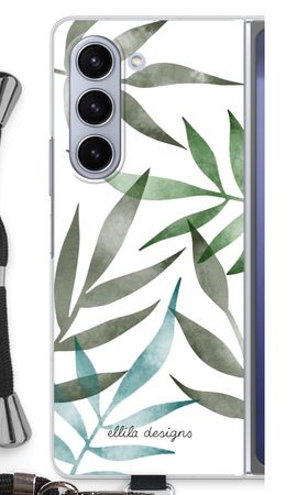 Tropical watercolor leaves