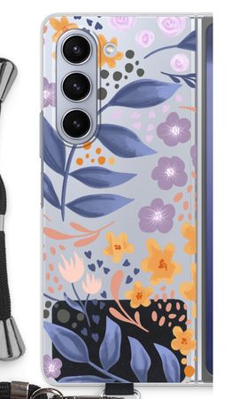 Flowers with blue leaves