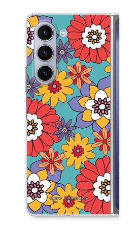 Retro Flowers - Blue