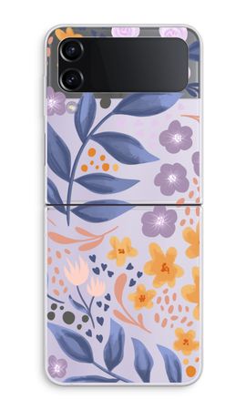 Flowers with blue leaves