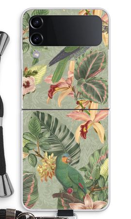 Tropical jungle parrot