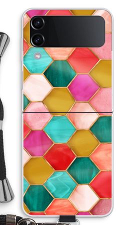 Hexagons in stained glass